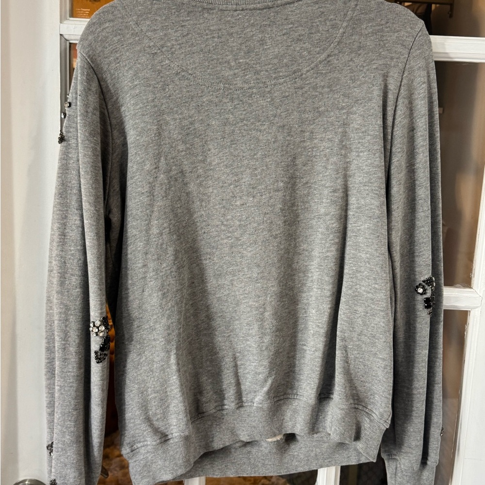 Hemant and Nandita Gray Embellished Crewneck Sweatshirt set - Picture 5 of 7